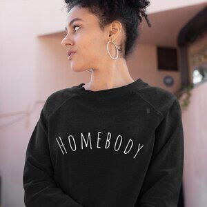Homebody Graphic Sweatshirt, Introvert Shirt, Oversized Crewneck, Plus Size Swea